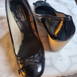 Coach Patent Leather Espadrilles size 7